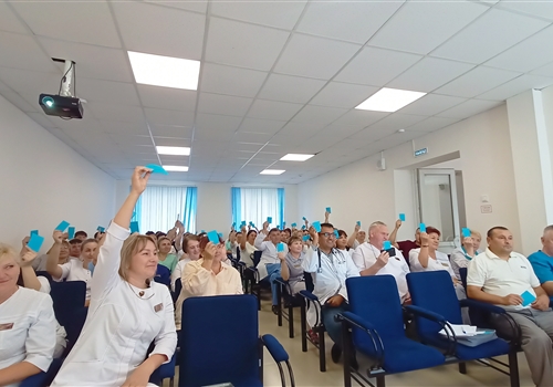 Профсоюзная ОВК в Батыревской ЦРБ с участием представителей региональной организации Профсоюза.