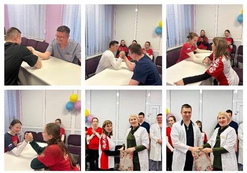 Армрестлинг выявил сильнейших в Чебоксарской районной больнице.